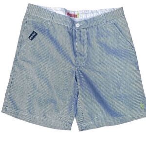 ADRENALINE Men's Size 34 Casual Club Shorts Gray & White Seersucker Stripes Golf